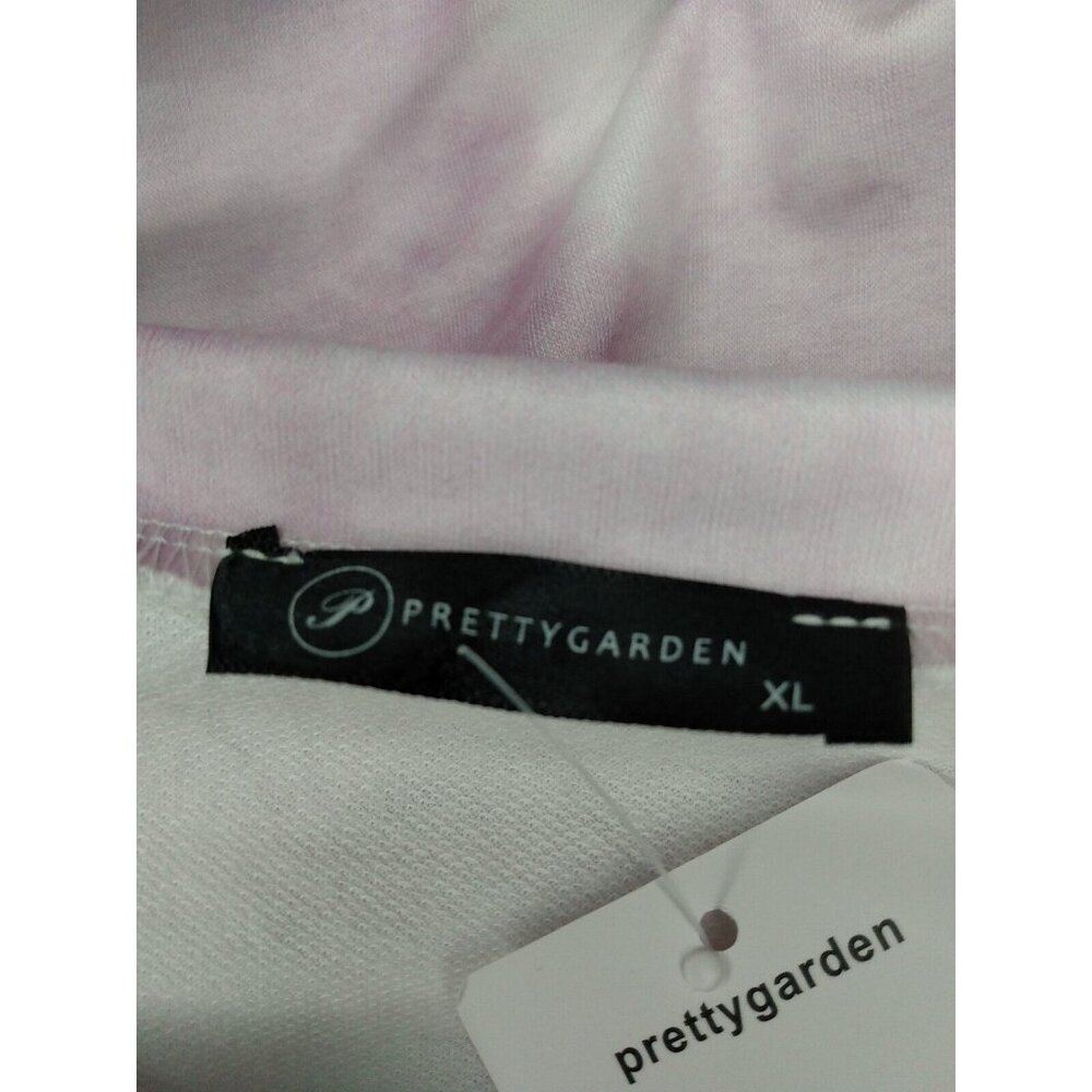 PRETTYGARDEN Women XL Purple Tie Dye 2 Piece Pajamas PJ Set Lounge Top Pants NWT - Picture 5 of 8